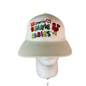 McDonalds TY Beanie Babies Unisex White Multicolor Snapback Hat Cap One Size